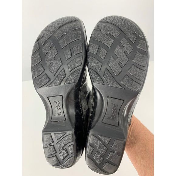 BOC Womens Peggy Clogs Shoes Gray Croc Emboss C45728 Slip On 9 M 2952 - Picture 8 of 11